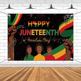 Lofaris (7 Day Delivery) Freedom Happy Juneteenth Backdrop